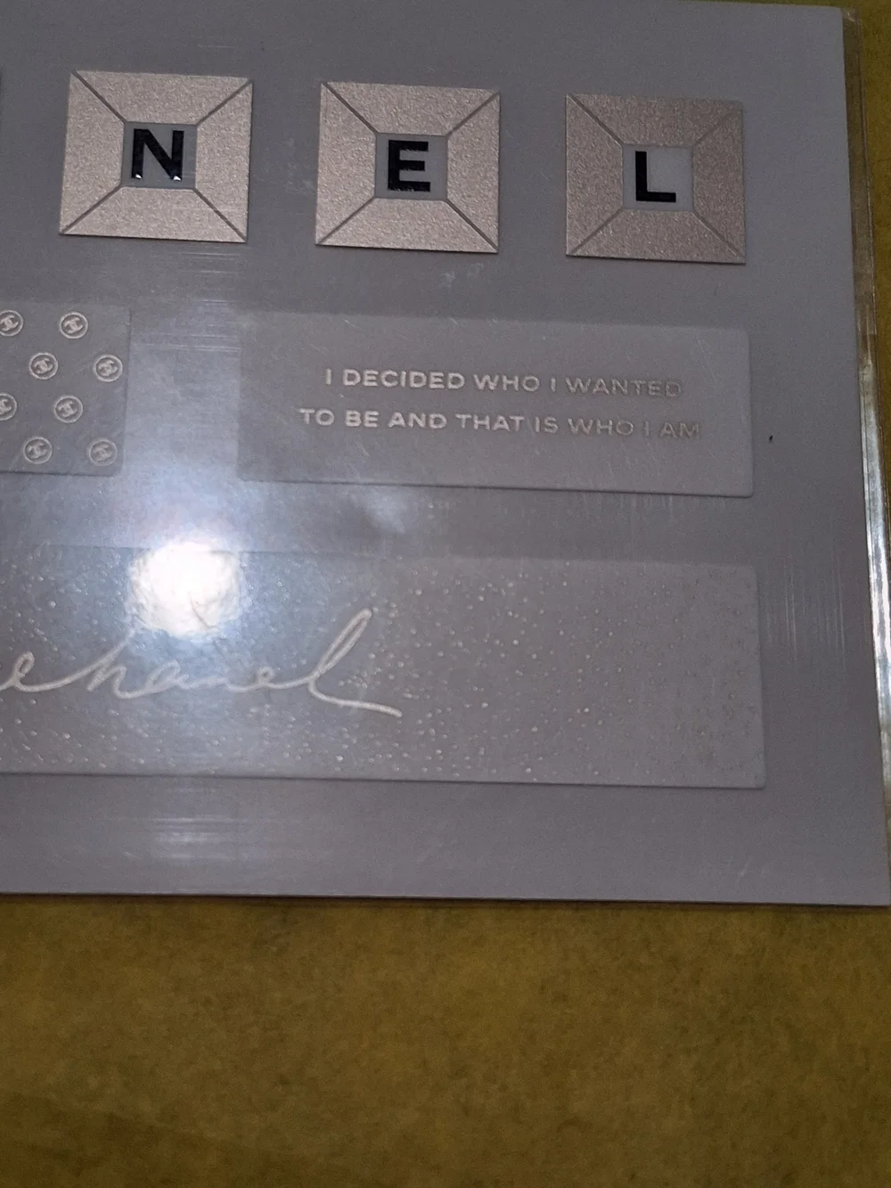 Chanel VIP/GWP White Stickers Keyboard Accessory.New